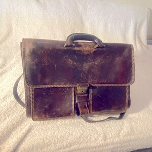 Men’s Italian leather briefcase